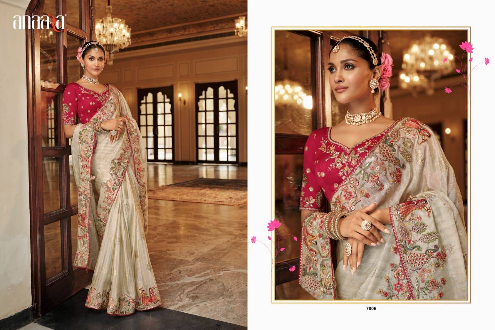Anaara 7801 Series By Tathastu 7801 To 7812 Series Indian Traditional Bridal Wear Collection Beautiful Stylish Fancy Colorful Party Wear & Occasional Wear Silk Sarees At Wholesale Price